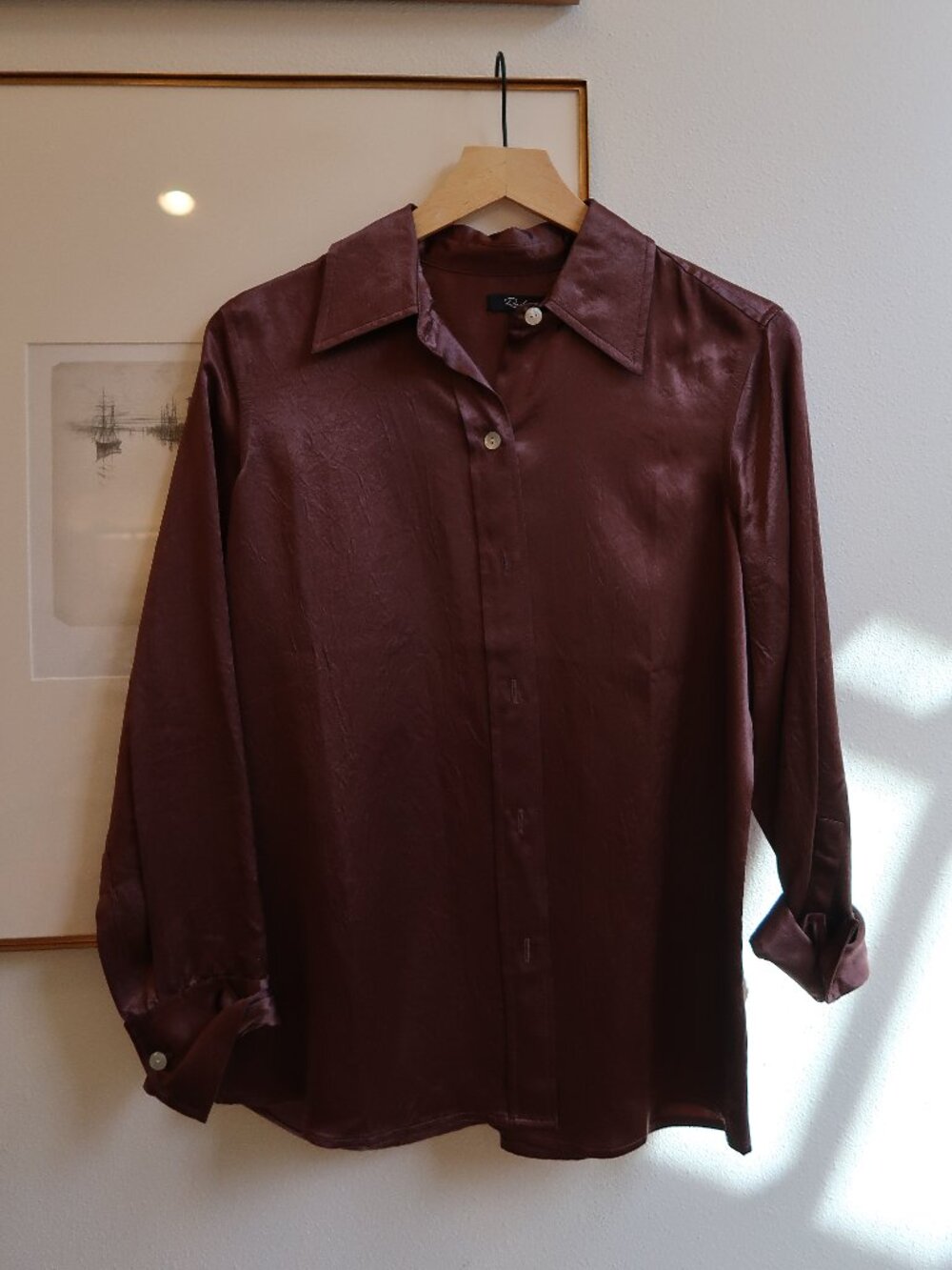 Rails Andrea Crushed Satin Shirt